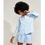 Camisa-Feminina-Mindset-Pijama-com-Bolso-Manga-Longa-Azul-Claro-9953966-Azul_Claro_1