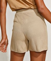 Bermuda-de-Trico-Feminina-Mindset-Cintura-Alta-Bege-Escuro-9952715-Bege_Escuro_2