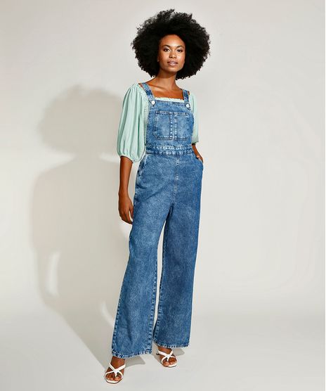 Macacao-Jeans-Feminino-Mindset-Obvious-Marmorizado-com-Bolsos-Azul-Medio-9969084-Azul_Medio_1