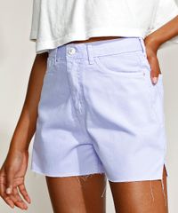 Short-de-Sarja-Feminino-Mindset-Cintura-Alta-com-Fenda-e-Barra-a-Fio-Lilas-9967304-Lilas_1