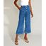 Calca-Jeans-Feminina-Mindset-Wide-Cropped-Cintura-Super-Alta-Marmorizada-Azul-Medio-9969105-Azul_Medio_1