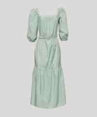 Vestido-Feminino-Mindset-Midi-Estampado-Xadrez-Vichy-com-Cinto-Manga-Bufante-Verde-Claro-9970760-Verde_Claro_5