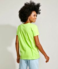 T-Shirt-Feminina-Mindset--I-am-Worthy--Manga-Curta-Decote-Redondo-Verde-Claro-9971089-Verde_Claro_4