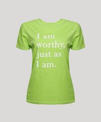 T-Shirt-Feminina-Mindset--I-am-Worthy--Manga-Curta-Decote-Redondo-Verde-Claro-9971089-Verde_Claro_5
