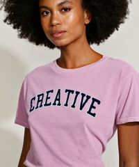 T-Shirt-Feminina-Mindset--Creative--Flocada-Manga-Curta-Decote-Redondo-Rose-9969400-Rose_2
