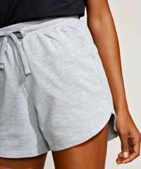 Short-de-Moletom-Feminino-Mindset-Running-Cintura-Alta-com-Bolsos-Cinza-Mescla-9973146-Cinza_Mescla_4 Short-de-Moletom-Feminino-Mindset-Running-Cintura-Alta-com-Bolsos-Cinza-Mescla-9973146-Cinza_Mescla_4