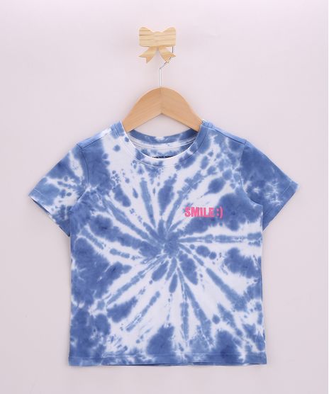 Camiseta-Infantil-Smile-Estampado-Tie-Dye-Manga-Curta-Gola-Careca-Azul-9959693-Azul_1