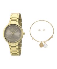Kit-Relogio-Analogico-Allora-Feminino---Brinco---Pulseira---AL2035FCNK4C-Dourado-8426472-Dourado_1