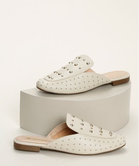 Mule-Feminino-Via-Uno-com-Tachas-Bege-Claro-9963671-Bege_Claro_1