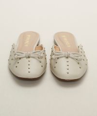 Mule-Feminino-Via-Uno-com-Tachas-e-Laco-Bege-Claro-9963676-Bege_Claro_5