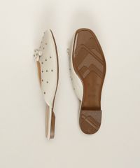 Mule-Feminino-Via-Uno-com-Tachas-e-Laco-Bege-Claro-9963676-Bege_Claro_6