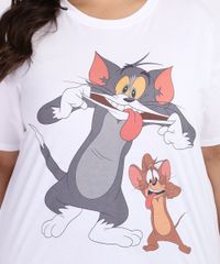 Blusa-Feminina-Plus-Size-Tom-e-Jerry-Manga-Curta-Off-White-9967436-Off_White_2