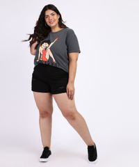 Blusa-Feminina-Betty-Boop-Plus-Size-Manga-Curta-Chumbo-9967443-Chumbo_3