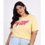 Blusa-Feminina-Plus-Size-A-Pantera-Cor-de-Rosa-Manga-Curta-Amarelo-Claro-9964394-Amarelo_Claro_1