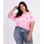 Blusa-Feminina-Plus-Size-A-Pantera-Cor-de-Rosa-Estampada-Tie-Dye-Manga-Curta-Multicor-9965069-Multicor_1