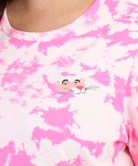Blusa-Feminina-Plus-Size-A-Pantera-Cor-de-Rosa-Estampada-Tie-Dye-Manga-Curta-Multicor-9965069-Multicor_2