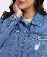 Jaqueta-Jeans-Feminina-Plus-Size-Destroyed-Azul-Medio-9966755-Azul_Medio_4