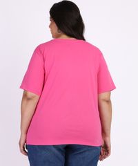 Blusa-Feminina-Plus-Size-A-Pantera-Cor-de-Rosa-Manga-Curta-Pink-9964391-Pink_4