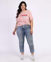 Blusa-Feminina-Plus-Size-A-Pantera-Cor-de-Rosa-Manga-Curta-Rosa-Claro-9964393-Rosa_Claro_3