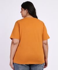 Blusa-Feminina-Plus-Size-Hakuna-Matata-O-Rei-Leao-Manga-Curta-Mostarda-9967433-Mostarda_4