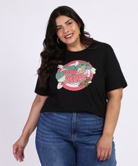 Blusa-Feminina-Plus-Size-Tom-e-Jerry-Manga-Curta-Preta-9967435-Preto_1