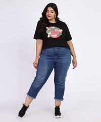 Blusa-Feminina-Plus-Size-Tom-e-Jerry-Manga-Curta-Preta-9967435-Preto_3