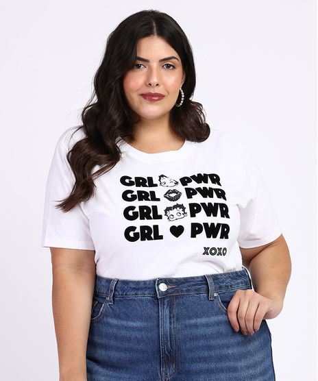 Blusa-Feminina-Betty-Boop-Plus-Size-Manga-Curta-Off-White-9967442-Off_White_1