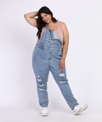 Macacao-Jeans-Feminino-Plus-Size-Relaxed-Destroyed--Azul-Medio-9968950-Azul_Medio_1