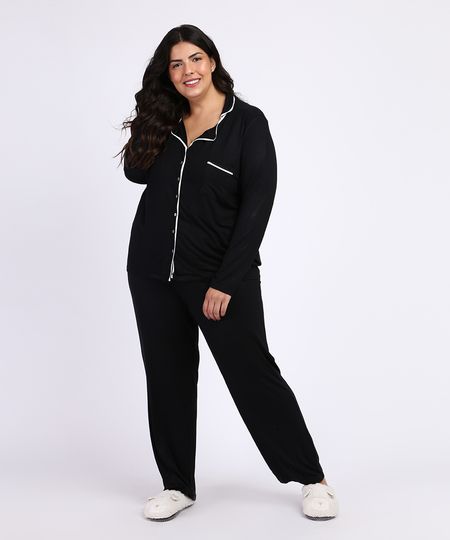 Pijama-Feminino-Plus-Size-Camisa-com-Vivo-Contrastante-e-Bolso-Manga-Longa-Preto-9955076-Preto_1 Pijama-Feminino-Plus-Size-Camisa-com-Vivo-Contrastante-e-Bolso-Manga-Longa-Preto-9955076-Preto_1