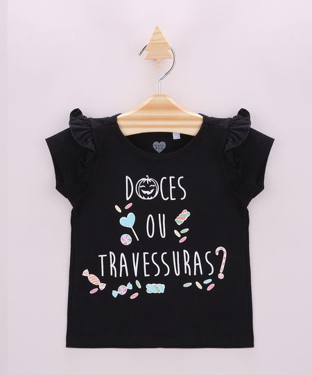 Blusa-Infantil-Halloween--Doces-Ou-Travessuras--com-Babados-Manga-Curta-Preta-9964031-Preto_1