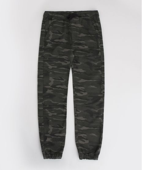 Calca-de-Sarja-Juvenil-Jogger-Estampada-Camuflada-com-Bolso-Chumbo-9953667-Chumbo_1