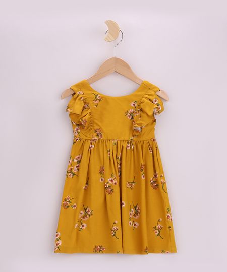 Vestido-Infantil-Estampado-Floral-com-Babados-Manga-Curta-Mostarda-9965078-Mostarda_1 Vestido-Infantil-Estampado-Floral-com-Babados-Manga-Curta-Mostarda-9965078-Mostarda_1