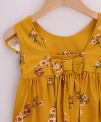 Vestido-Infantil-Estampado-Floral-com-Babados-Manga-Curta-Mostarda-9965078-Mostarda_4