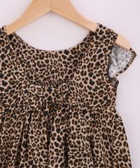 Vestido-Infantil-Estampado-Animal-Print-de-Onca-com-Babados-Manga-Curta-Marrom-9965079-Marrom_4