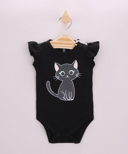 Body-Infantil-Gatinho-com-Babados-Manga-Curta-Preto-9963020-Preto_1