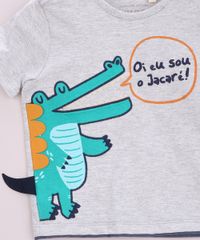 Camiseta-Infantil-Raglan-com-Estampa-Interativa-de-Jacare-Manga-Curta-Cinza-Mescla-Claro-9945034-Cinza_Mescla_Claro_3