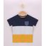 Camiseta-Infantil-com-Recortes-e-Bolso-Manga-Curta-Mostarda-9957235-Mostarda_1
