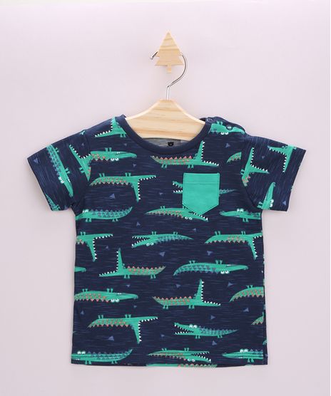 Camiseta-Infantil-Estampada-de-Jacares-com-Bolsinho-Manga-Curta-Azul-Marinho-9957225-Azul_Marinho_1