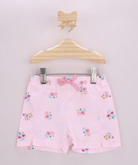 Short-Infantil-Estampado-Floral-com-Cordao-Rosa-Claro-9958878-Rosa_Claro_1