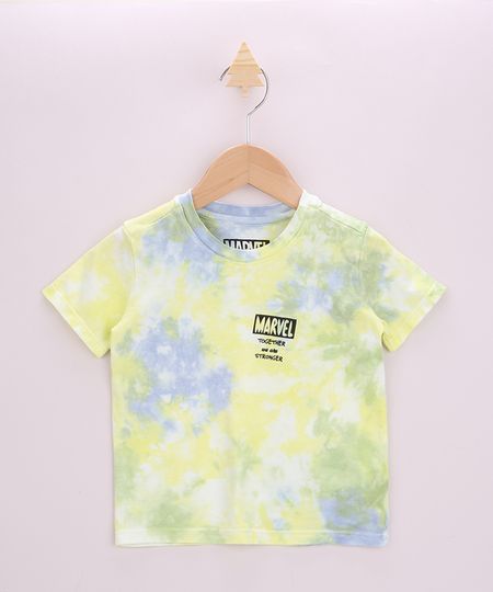 Camiseta-Infantil-Marvel-Estampada-Tie-Dye-Manga-Curta-Multicor-9962409-Multicor_1