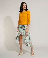 Sueter-de-Trico-Feminino-com-Textura-Decote-Redondo-Mostarda-9814953-Mostarda_3