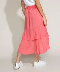 Saia-Feminina-Midi-Mullet-em-Camadas-Rosa-9947427-Rosa_2