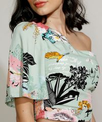 Blusa-Feminina-Um-Ombro-So-Estampada--Explore-the-World--Manga-Curta-Ampla-Verde-Claro-9949300-Verde_Claro_4