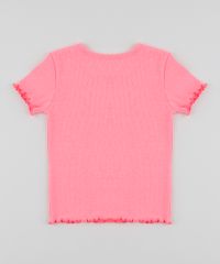 Blusa-Infantil-Canelada-com-Bordado-Manga-Curta-Rosa-Neon-9952788-Rosa_Neon_2