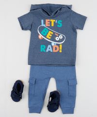 Camiseta-Infantil--Let-s-be-Rad---com-Capuz-Manga-Curta-Gola-Careca-Azul-Escuro-9955191-Azul_Escuro_3