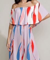 Macacao-Feminino-Pantacourt-Ciganinha-Estampado-Abstrato-com-Fendas-Manga-Curta-Lilas-9960245-Lilas_4