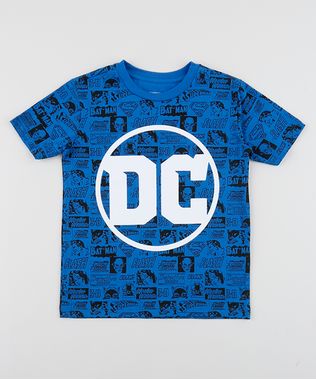 Camiseta-Infantil-DC-Comics-Estampado-Manga-Curta-Gola-Careca-Azul-9960449-Azul_1