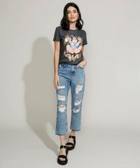 Blusa-Feminina-Mulher-Maravilha-Metalizada-Manga-Curta-Decote-Redondo-Cinza-Mescla-Escuro-9960520-Cinza_Mescla_Escuro_3
