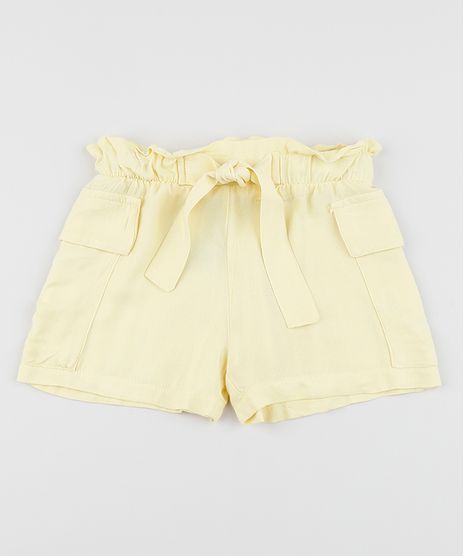 Short-Infantil-Clochard-com-Bolsos-e-Faixa-para-Amarrar-Amarelo-9963560-Amarelo_1
