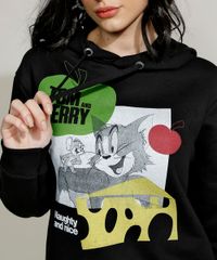Blusao-de-Moletom-Feminino-Tom-e-Jerry-com-Capuz-Preto-9967621-Preto_2